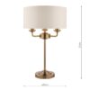 Sorrento 3lt Table Lamp Antique Brass With Ivory Shade - Image 4