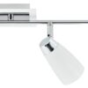 Loft 4 Light Bar Spotlight Matt White Polished Chrome - Image 3