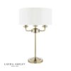 Sorrento 3lt Table Lamp Antique Brass With Ivory Shade - Image 2