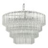 Tuvalu 4 Tier 9 Light Chandelier Crystal & Polished Chrome - Image 2