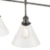 Ray 3 Light Bar Pendant Antique Nickel Clear Glass - Image 3