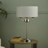 Sorrento 3lt Table Lamp Antique Brass With Ivory Shade