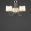Southwell 3lt Chandelier Polished Nickel & Glass Shades